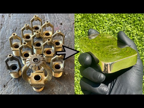 Flawless Fire Sprinkler Bar - Trash To Treasure - ASMR Metal Melting - BigStackD Casting