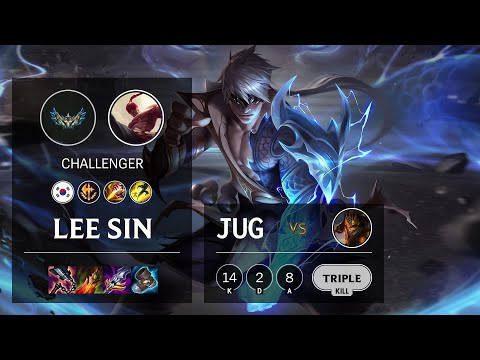 Lee Sin Jungle vs Jarvan IV - KR Challenger Patch 12.3