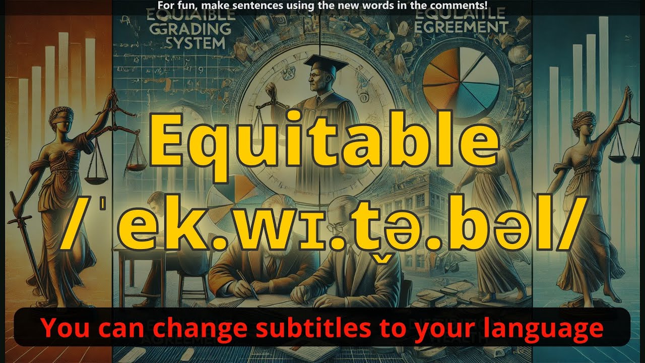 Equitable meaning with 5 examples