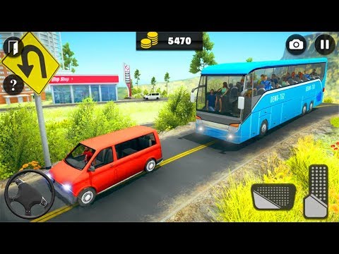 Off-road bus driving simulator 2019: mountain bus game - Android Gameplay