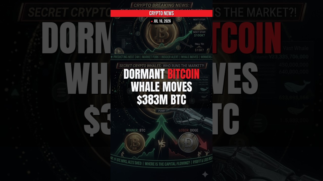 $383M MOVED — Who Controls Crypto? (Jul 16, 2026)