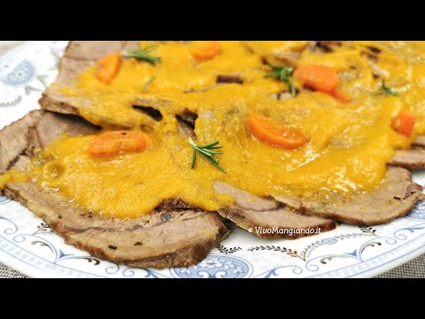 Arrosto di vitello in pentola con verdure