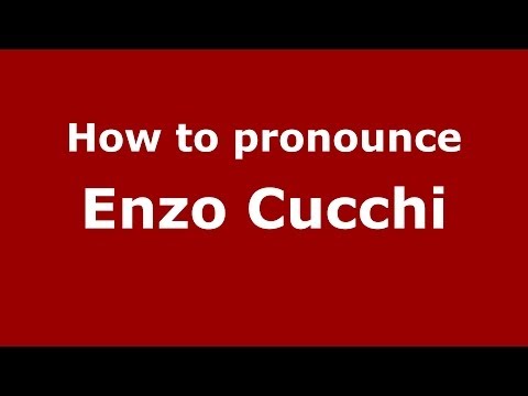 How to pronounce Enzo Cucchi (Italian/Italy) - PronounceNames.com