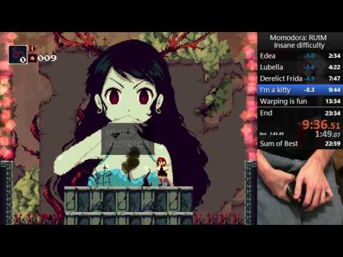 Momodora: RUtM insane difficulty any% speedrun in 23:32 RTA