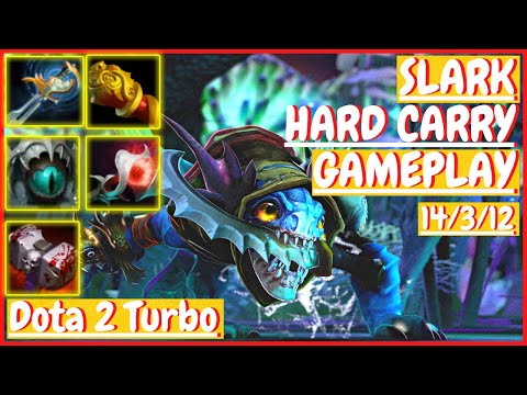 Slark 14/3/12 [HARD CARRY] [Gameplay DOTA 2 Turbo] 7.31