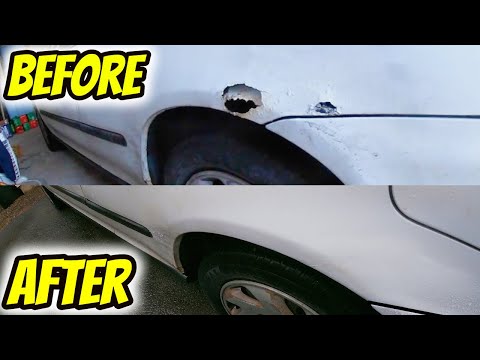 How To Fix Large Rust Holes Using Bondo
