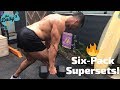 🔥SIX-PACK SUPERSETS! | BJ Gaddour Men's Health MetaShred Fat Loss Circuit Dumbbells Workout