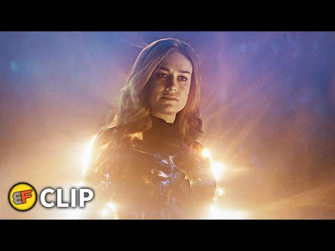 Carol Danvers Saves Tony Stark & Nebula Scene | Avengers Endgame (2019) IMAX Movie Clip HD 4K