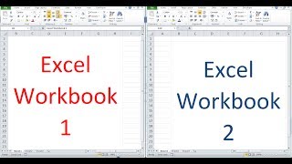 How to open and view 2 Excel workbooks at the same time