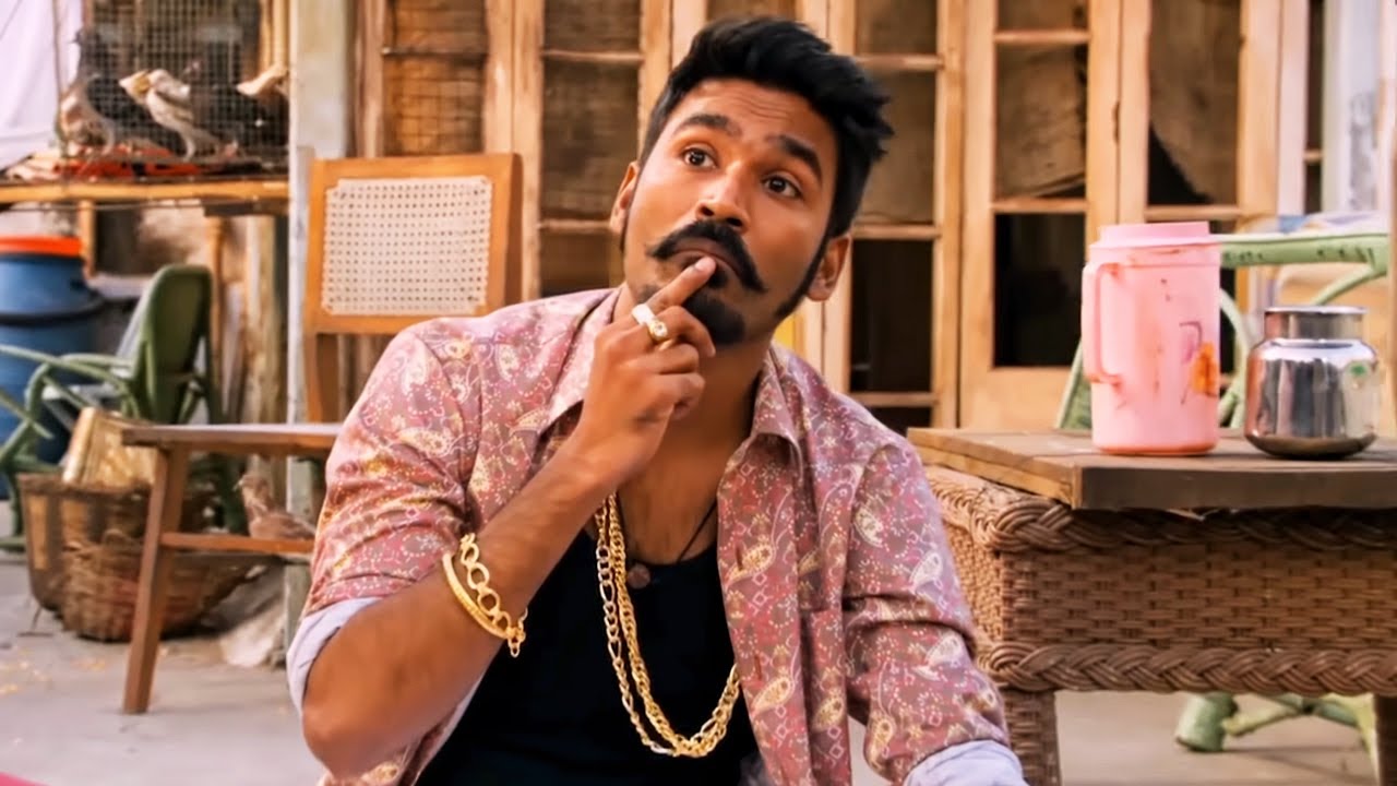 धनुष का मजेदार सीन फिल्म राउडी हीरो l Rowdy Hero Movie Best Comedy Scene