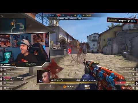 SUMMIT1G WATCHES: FaZe vs Cloud9 MAJOR FINALS LAST MAP - MOST INTENSE GAME EVER?! - Best Moments