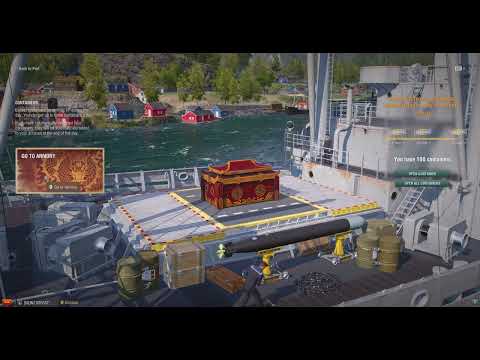 World of Warships 100 open containers at once!!