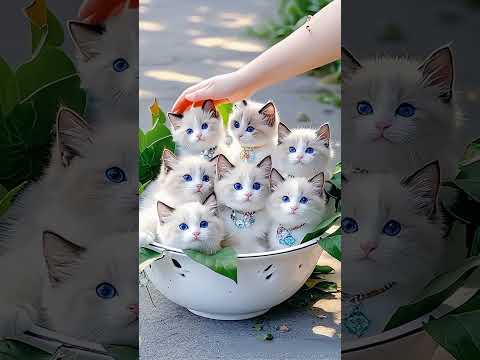 Adorable baby kitties 😻# cat lovers # Animal pets# viral short #youtubeshorts #youtubeshorts