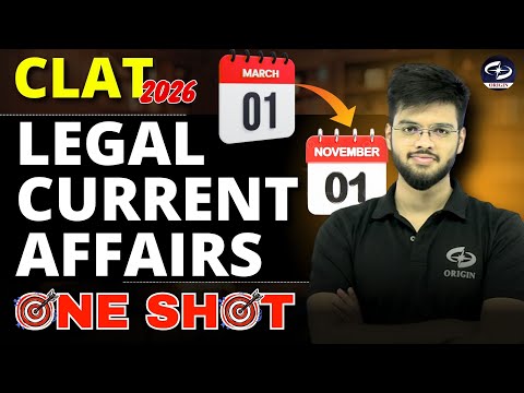 Legal Current Affairs One Shot | Legal Reasoning | CLAT 2026 Preparation | Abhyuday Pandey