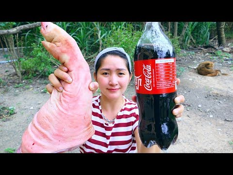 Yummy Pork Leg Cooking Cocacola - Pork Leg Roasted Cocacola - Cooking With Sros Video