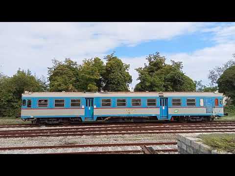 AUTOMOTRICE AD41 in partenza dalla Stazione di OTRANTO