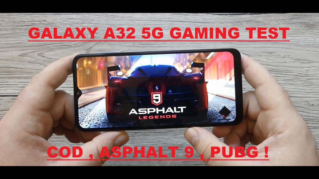 Galaxy A32 5G - GAMING TEST ( C.O.D , ASPHALT 9 , PUBG ). Great Performance !!