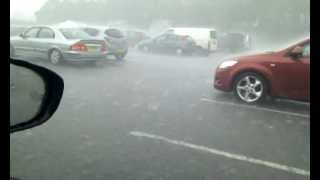 preview picture of video 'Hail storm, M6, Corley Services, Coventry'