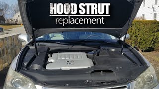Car hood will not stay up and open - Lexus hood strut replacement