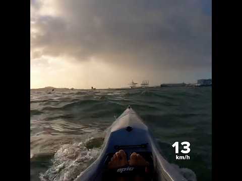 Super choppy sea! #surfski #kayakingfun #paddlers #newzealand
