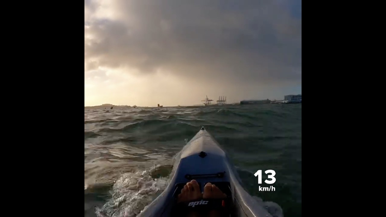 Super choppy sea! #surfski #kayakingfun #paddlers #newzealand