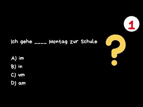 TEST YOUR GERMAN  A1.1 I LEARN GERMAN