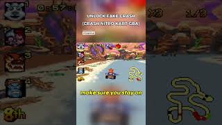 How To Unlock Fake Crash (Crash Nitro Kart GBA) #shorts  #retrogaming #crashbandicoot