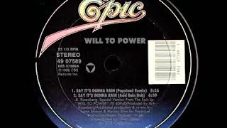 Will To Power - Say It's Gonna Rain (Popstand Remix)