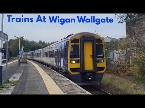Trains At Wigan Wallgate (Manchester To Southport Line)