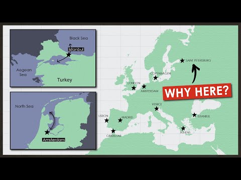 How Most European Cities Are Insanely Well Located