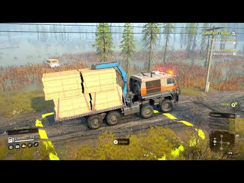 SnowRunner @ Realistic Speeds - Hunter Bob's Bridge Mission