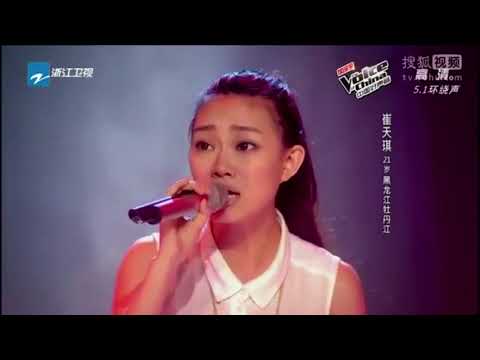 Mad World.  Amazing version Cui Tianqi. The Voice of China