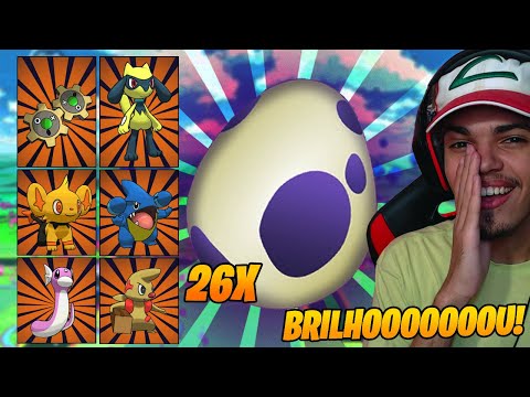 CHOQUEI 26 OVOS DE 10KM, E BRILHOU UM POKEMON MUITO RARO! POKÉMON GO