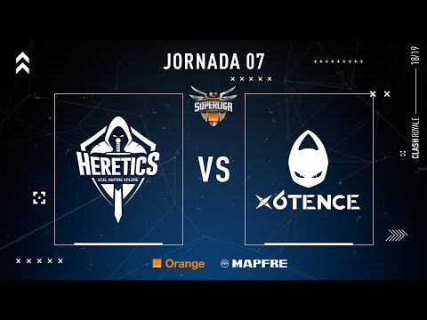 TEAM HERETICS VS X6TENCE | Superliga Orange Clash Royale | (Partido 5) Jornada 7