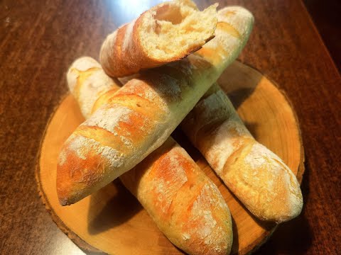 BAGUETTE FATTE IN CASA, come fare il pane dorato e croccante con #videoricetteinsieme