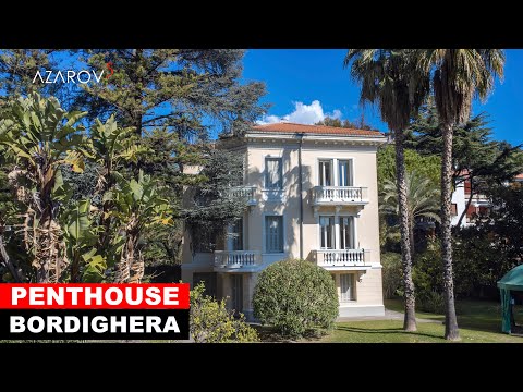 🎁 Duplex penthouse for sale in Bordighera, Liguria