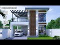 House Design | Simple House 2 Storey  | 7m x 11m with 3Bedroom