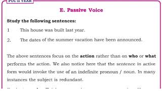 2nd PUC English workbook key answers. Passive Voice. @learneasilyhub