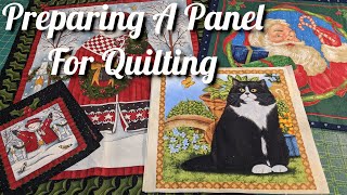 Preparing A Panel For Quilting