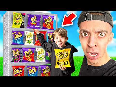 KLEINER JUNGE isst ALLE TAKIS SORTEN auf EINMAL! 😲