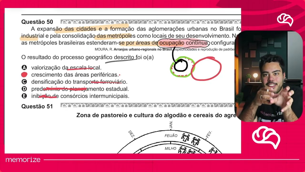 Resolução em Vídeo — Questão 50 ENEM 2020