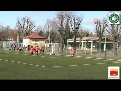 Polonia Świdnica. Gol Daniela Dąbrowskiego na 1:1 - sparing Zagłębie Lubin ME. 12.02.2011
