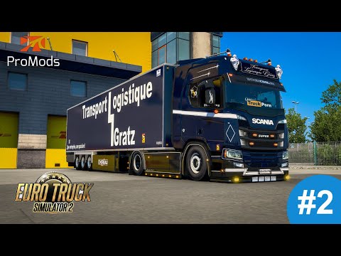 [ETS2 1.43 ] Gameplay #2 / Scania R580 V8 / Promods