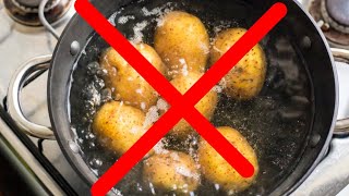 How to cook potatoes without boiling water [HD 4K 144 FPS]