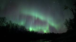 Down By The River watching the aurora borealis