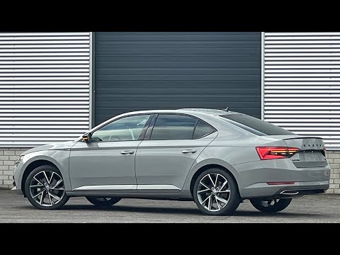 Skoda NEW Superb Sportline 2023 in 4K Meteor Steel Grey 19 inch Vega Walk around & detail inside