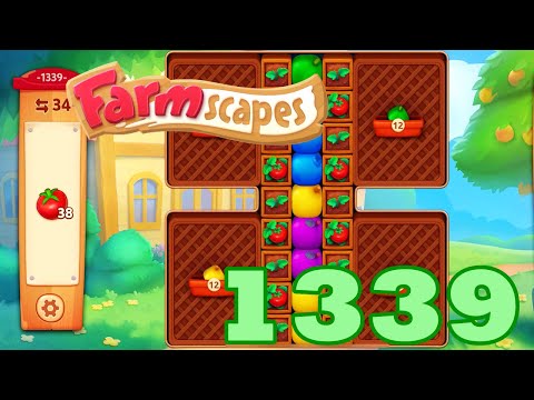 Farmscapes Level 1339 HD Gameplay Walkthrough | 3 - match game | android | ios | pc | GameGo Game