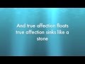 True Affection- The Blow Lyrics 