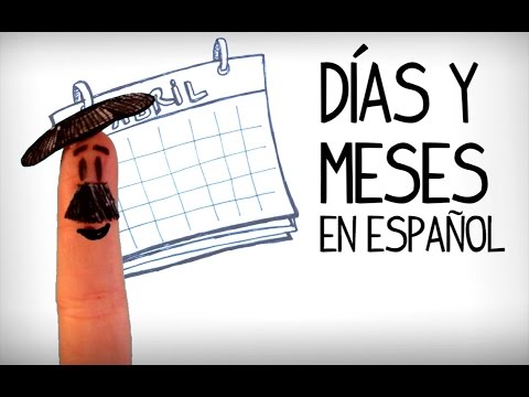 Los días y meses en español
