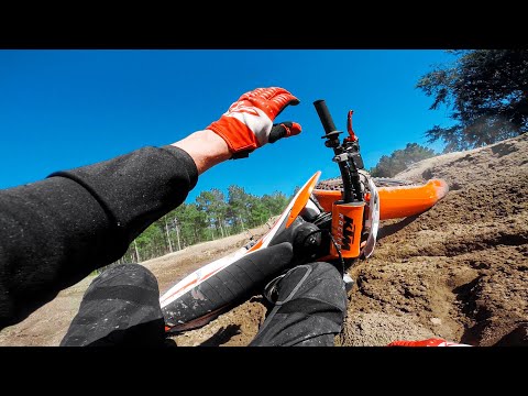 First Ride on Motocross Track with 2 Stroke - KTM 125 SX